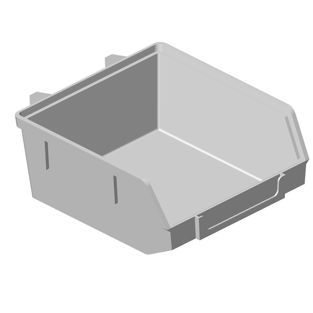 Kunststoff-Minibox Material Ku. weiß B.90mm T.90mm H.40mm Element-System afbeelding