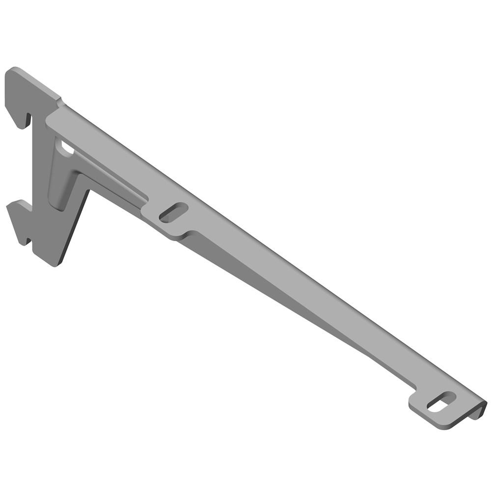 Winkelträger 10300 L.180mm p.Träger 55kg STA weißalu.2 Einhängehaken ELEMENT SYS afbeelding