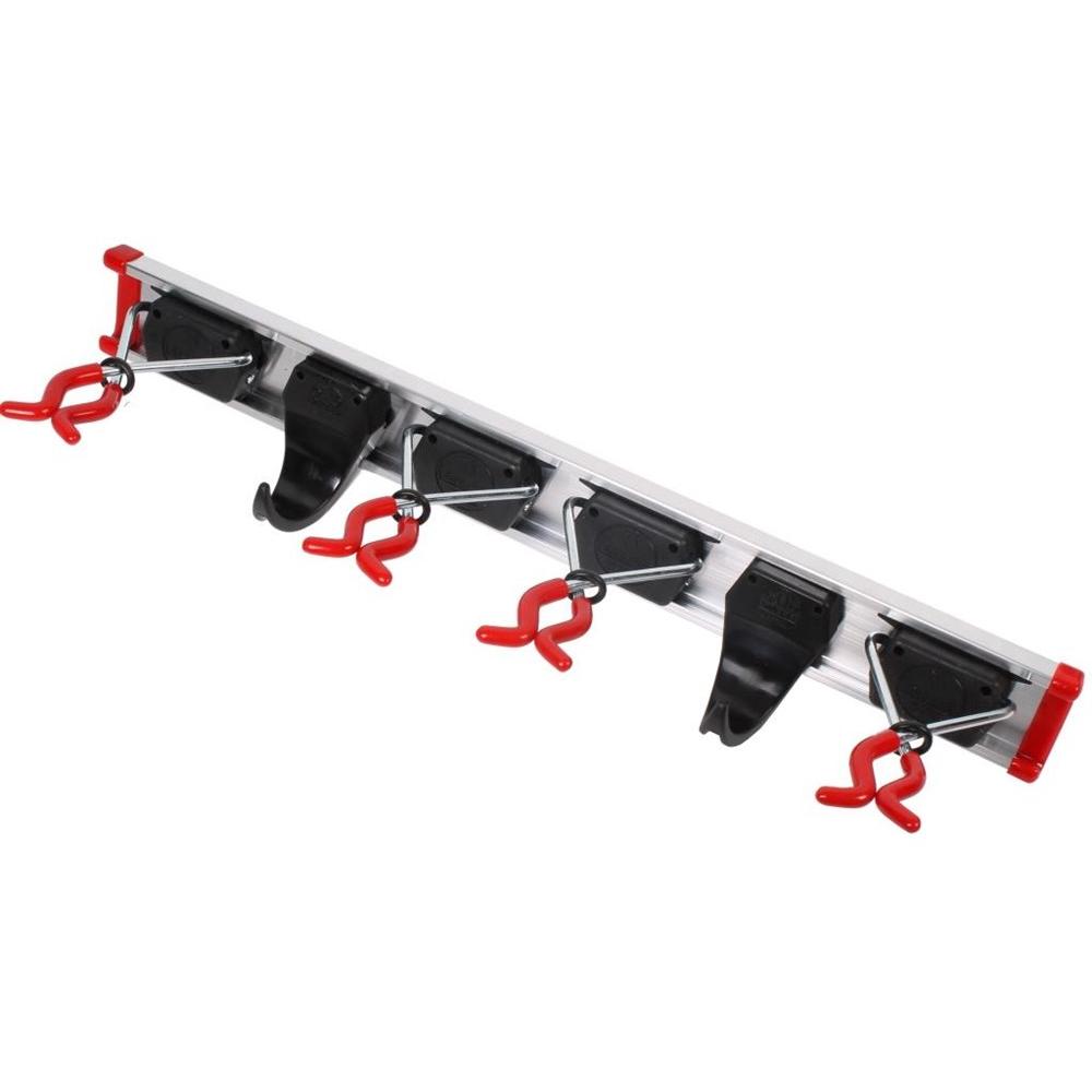 Gereedschaphouderrail lengte geleiderail 500 mm haak 2 houder4 aluminium afbeelding