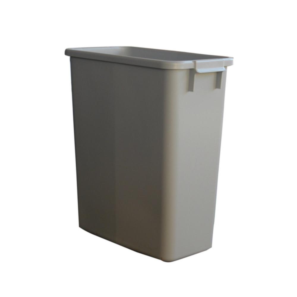 Afval- en recyclingcontainer 60 l H590xB285xD555mm PE grijs GRAF afbeelding