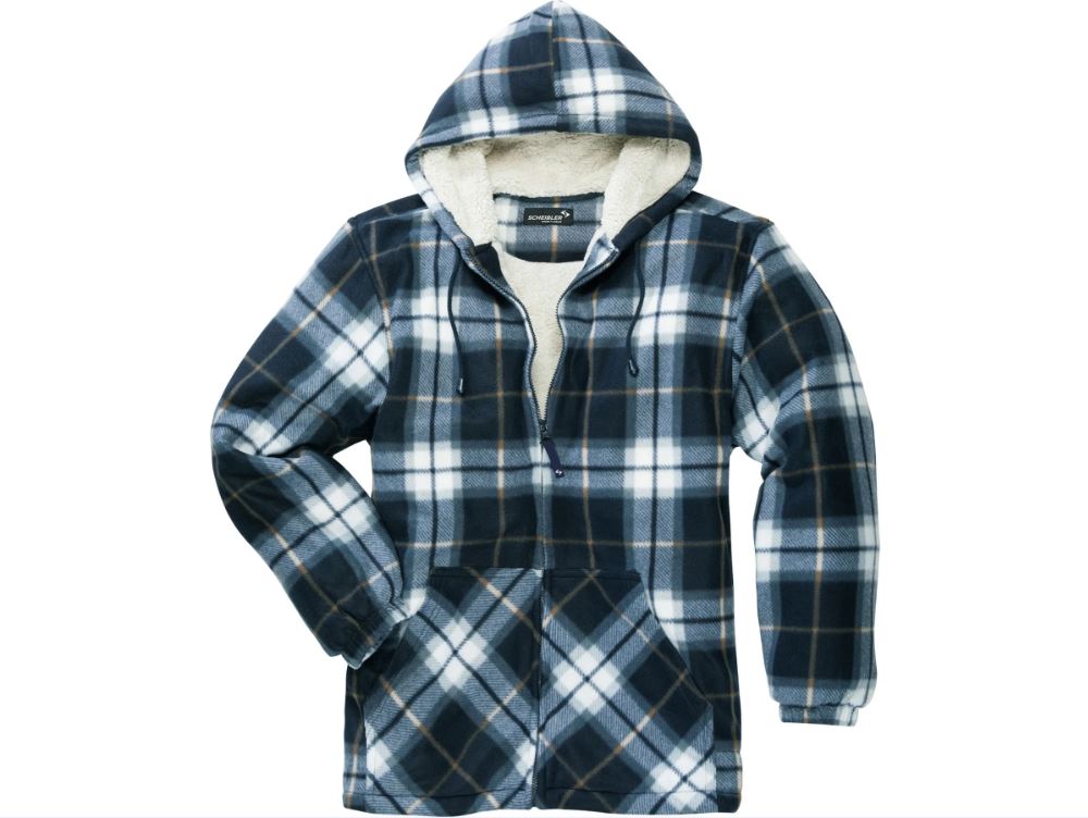 Thermojack Vancouver maat XXL blauw/beige-geruit SCHEIBLER afbeelding