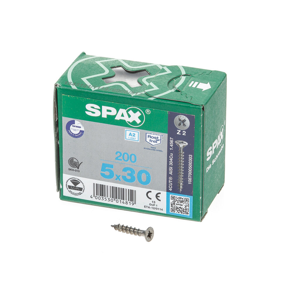 Spax pk pozi rvs 5,0x30(200) afbeelding