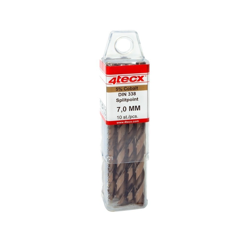 4tecx HSS-cobalt boren geslepen DIN 338 splitpoint 8,0mm