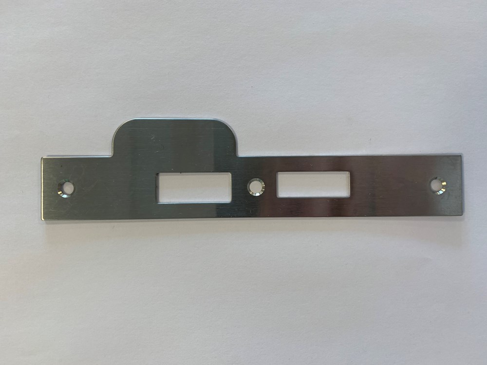 4tecx Sluitplaat RVS tbv veiligheidsslot 119/17T steekmaat pc 55mm sluitplaat vierk. draairichting 2 links