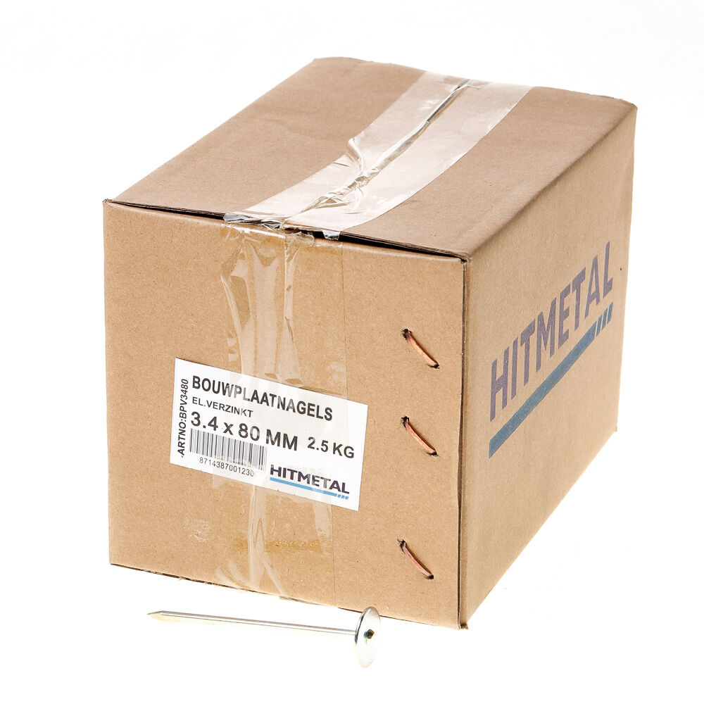 Bouwplaatnagel geg. 80x3.4 afbeelding