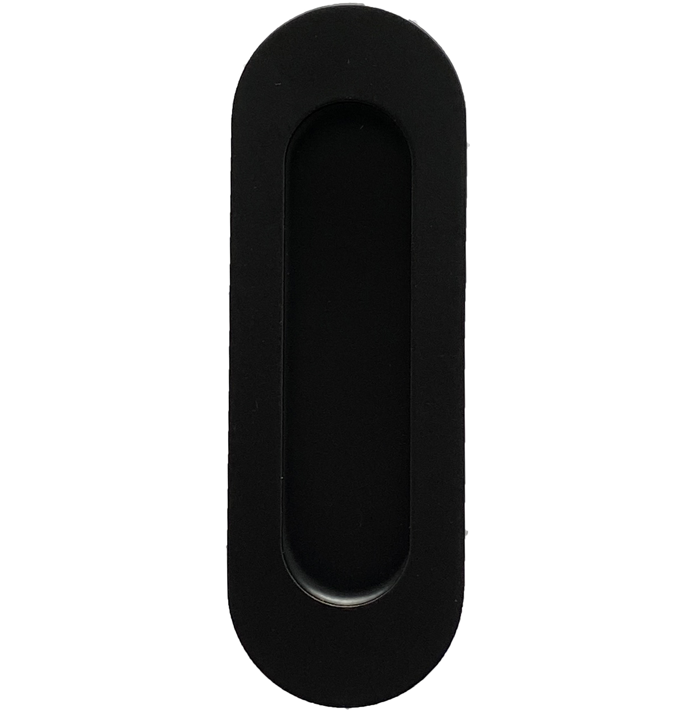 Schuifdeurkom ovaal 120x40 zwart 500/B afbeelding