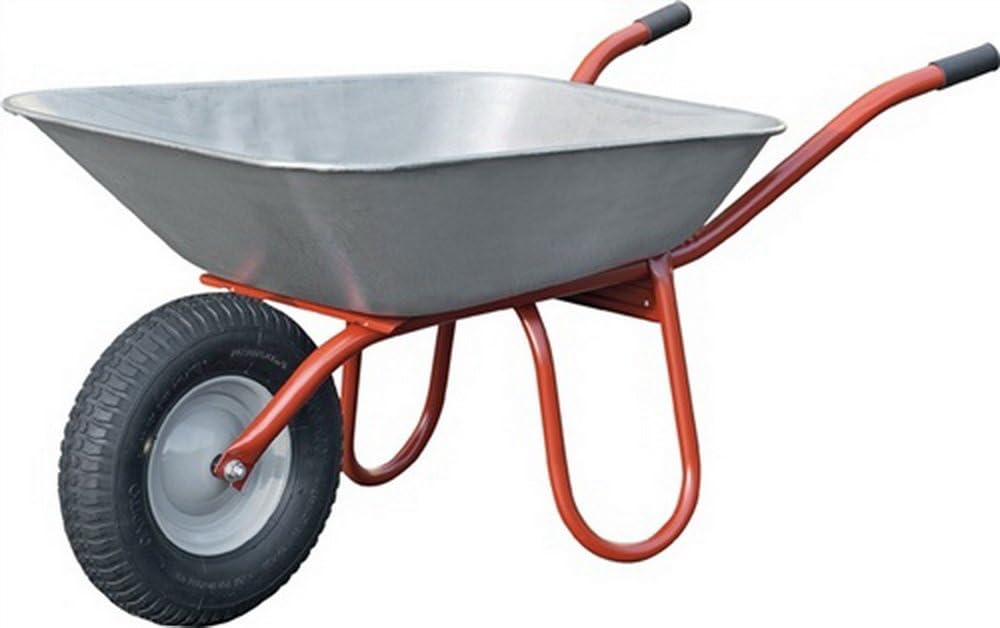 Kruiwagen Carry 85Â l wiel met luchtband stalen velg met kunststof glijlager CAPI