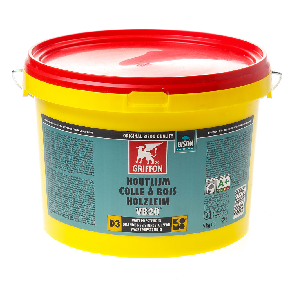 Bison houtlijm wit extra (d3) vb20 5kg afbeelding