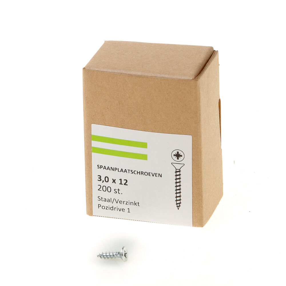 Spaanpl.schr.vz pk pz1 3.0X12 vd afbeelding