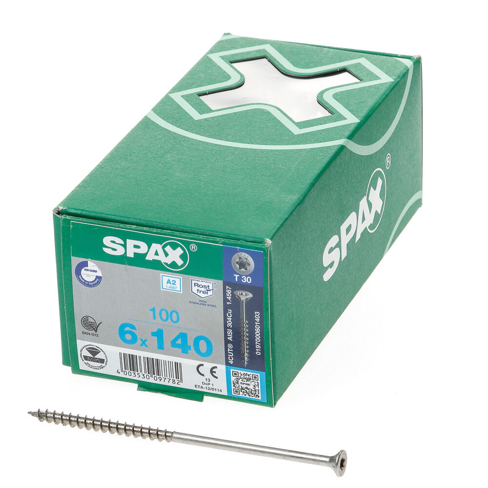 Spax pk t30 rvs dd 6,0x140(100) afbeelding