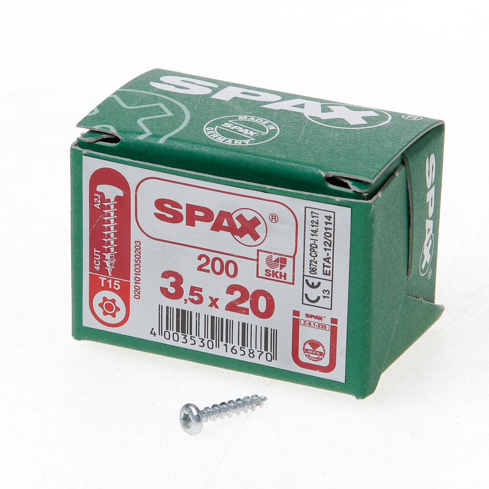 Spax bolkop t15 3,5x20(1000) afbeelding