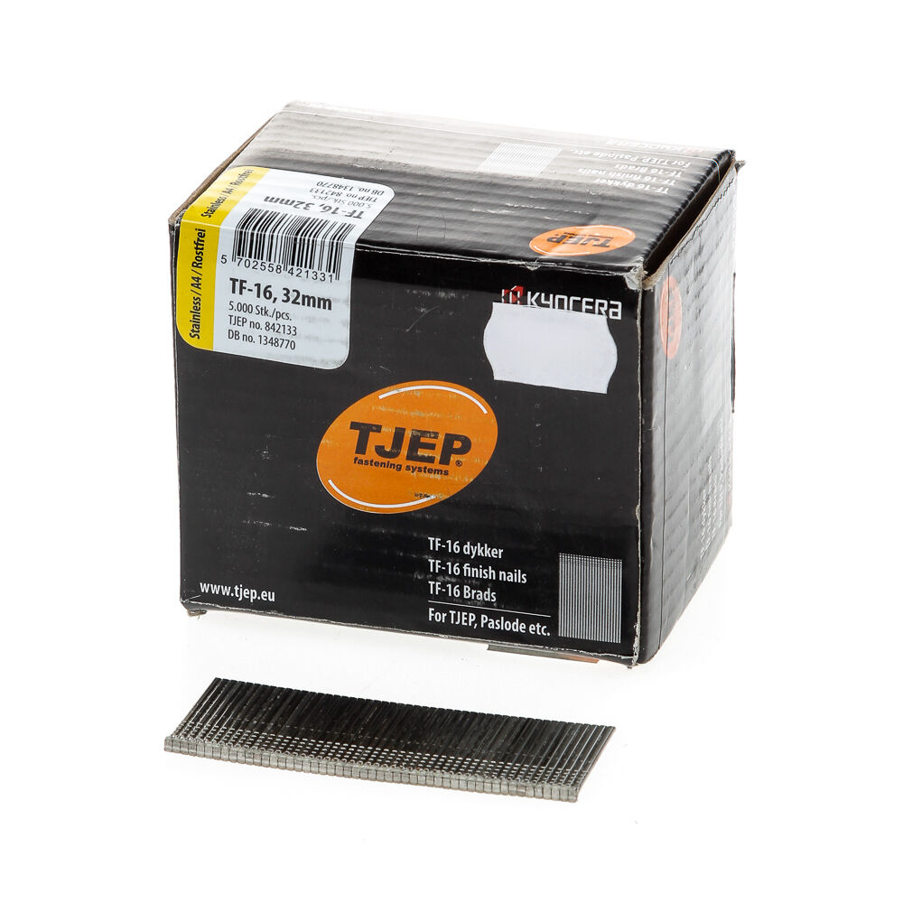Brad 16G 1.6mm l= 32mm recht RVS (5000) afbeelding