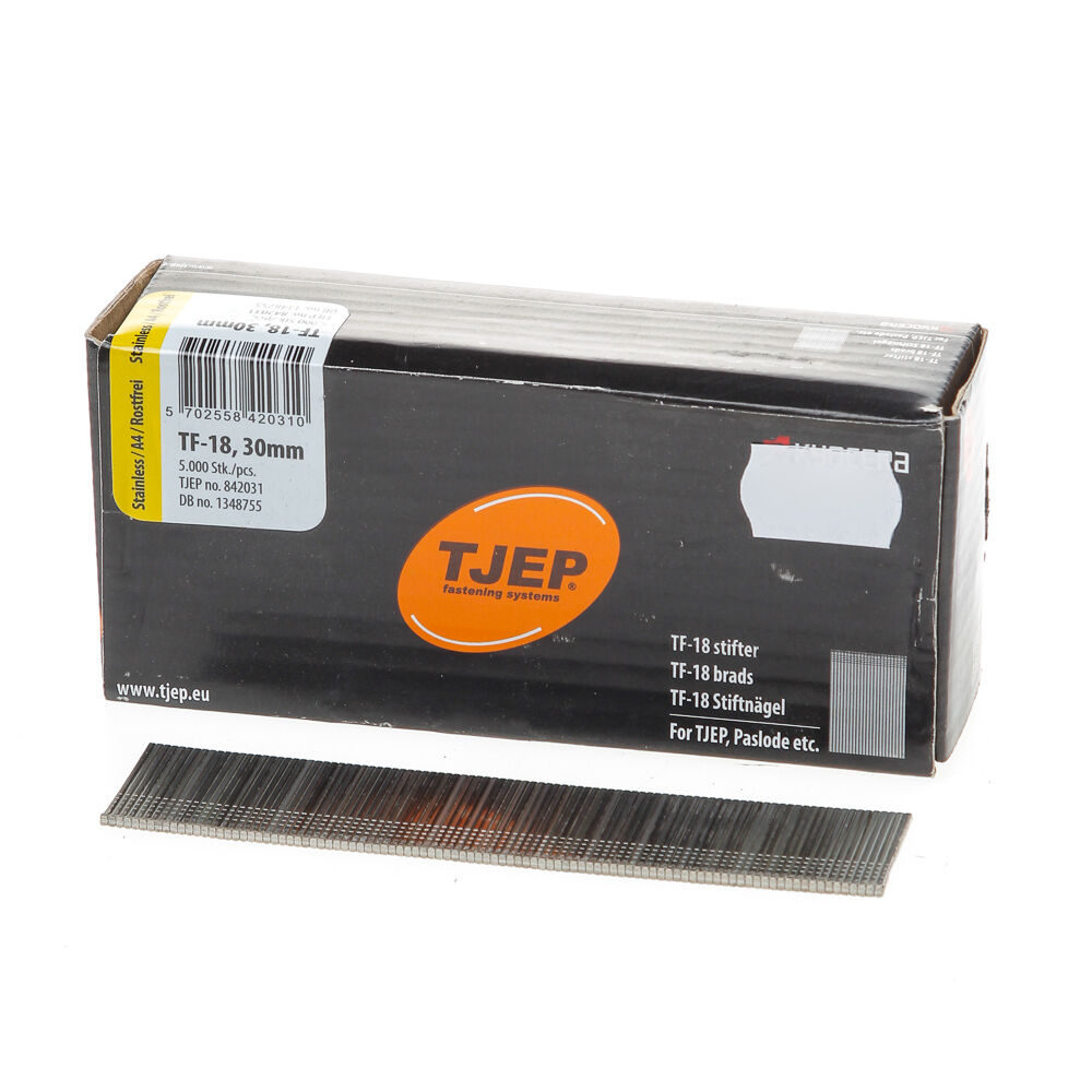 Minibrad 18G 1.2mm l= 30mm recht RVS (5000) afbeelding