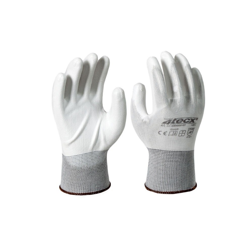 4tecx Handschoen PU wit 3 paar maat 9