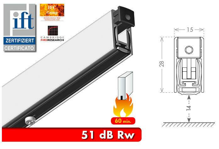 Valdorpel Asdr.60min.52dB 15x28mm 930mm