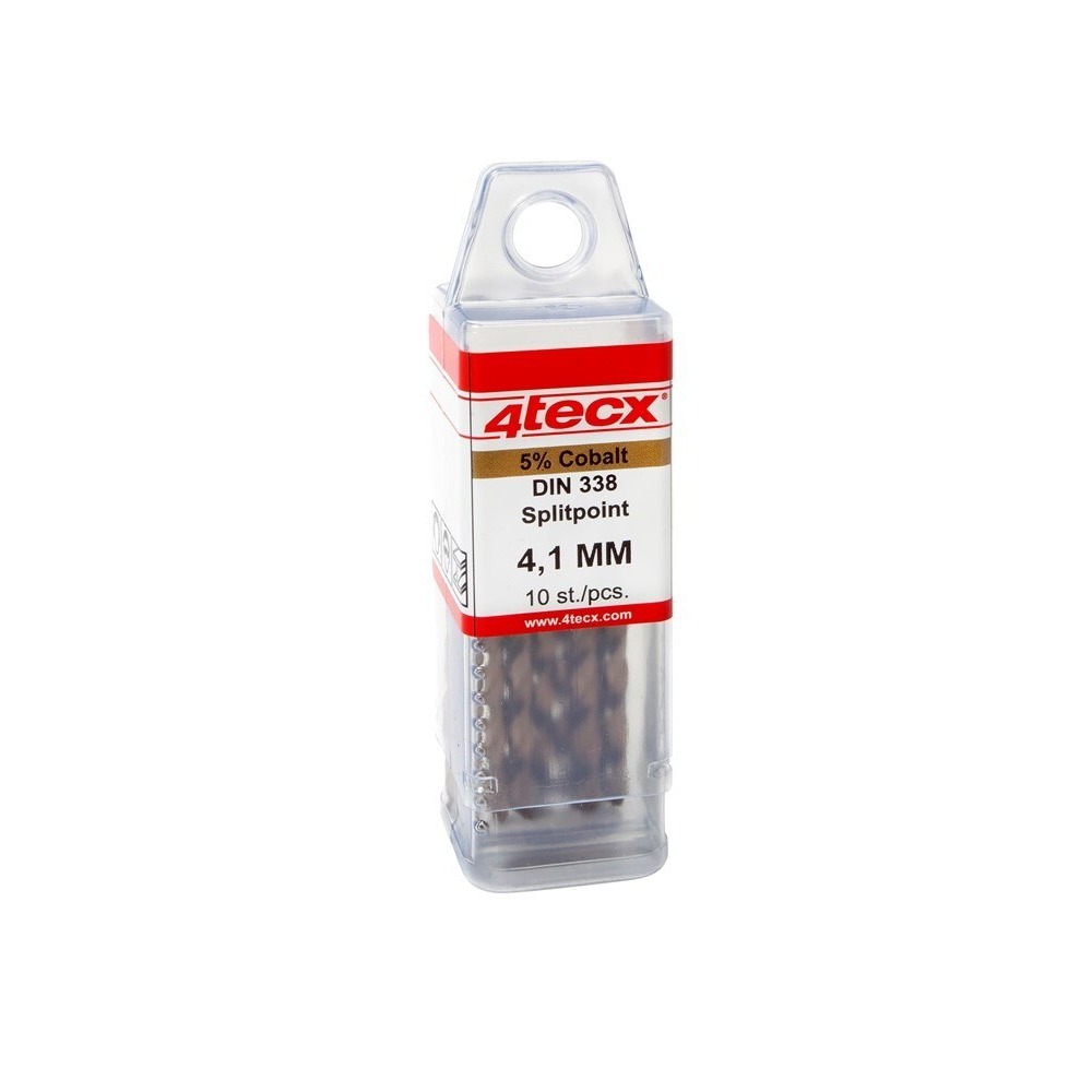 4tecx HSS-cobalt boren geslepen DIN 338 splitpoint 4,1mm