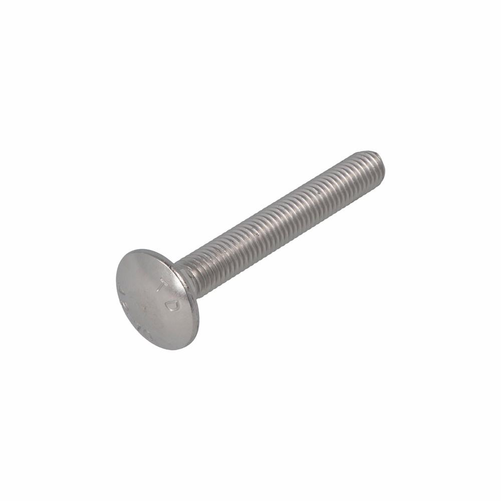 Slotbout rvs A2 M8x30mm zonder moer DIN603 afbeelding