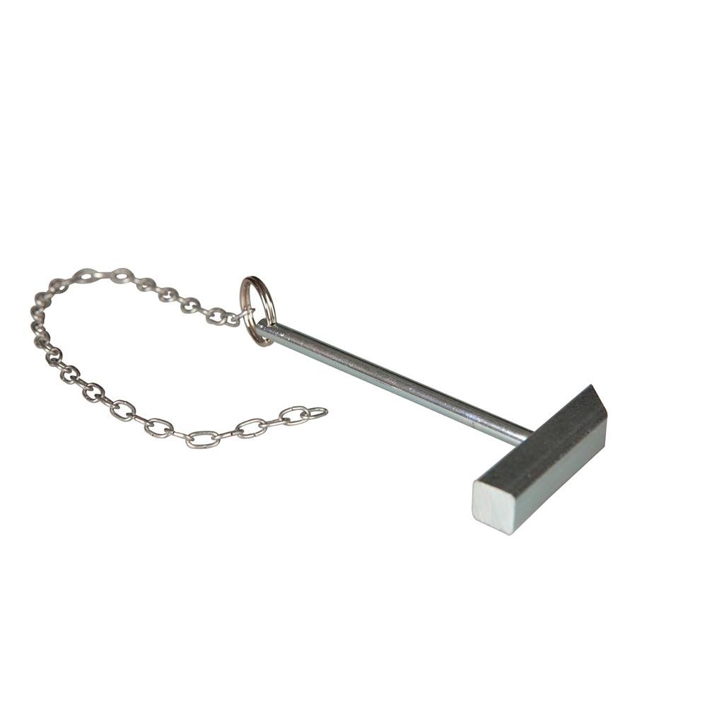 hamer + ketting noodsleutelkast afbeelding