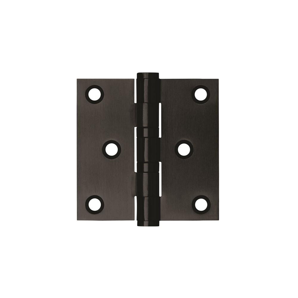 Kogellagersch. 76x76x2.5 mm rechte hoek zwart
