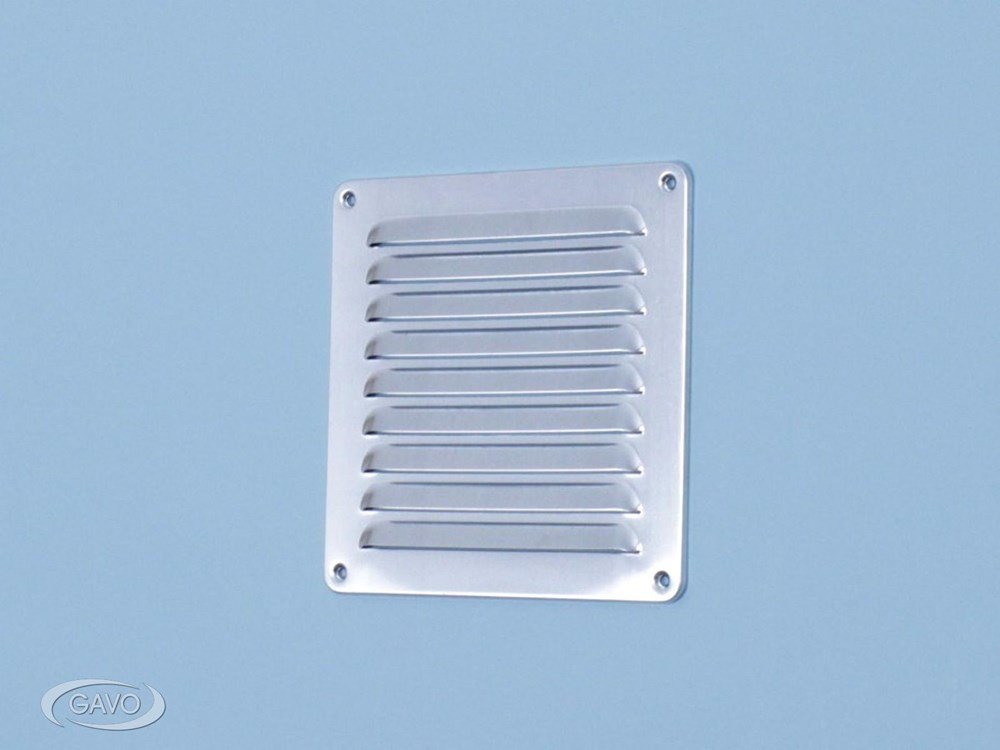 Schoepenrooster aluminium grijs RAL 7016