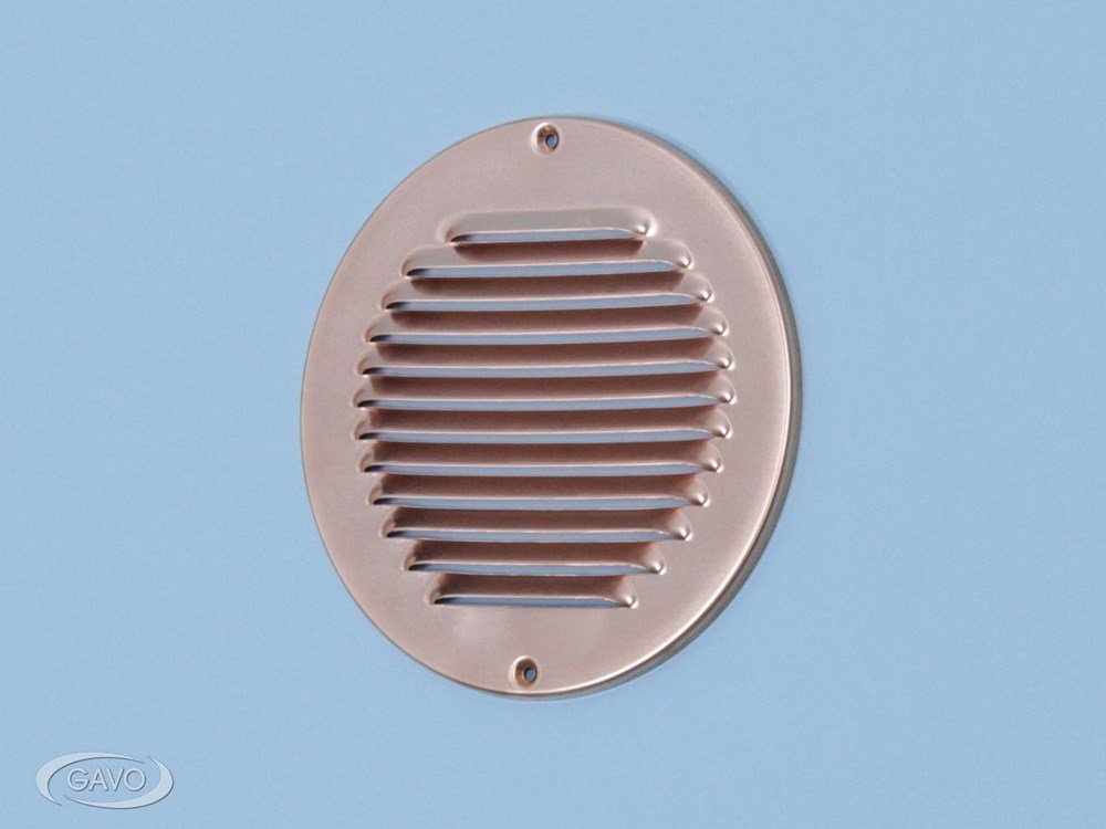 Schoepenrooster rond koper koper