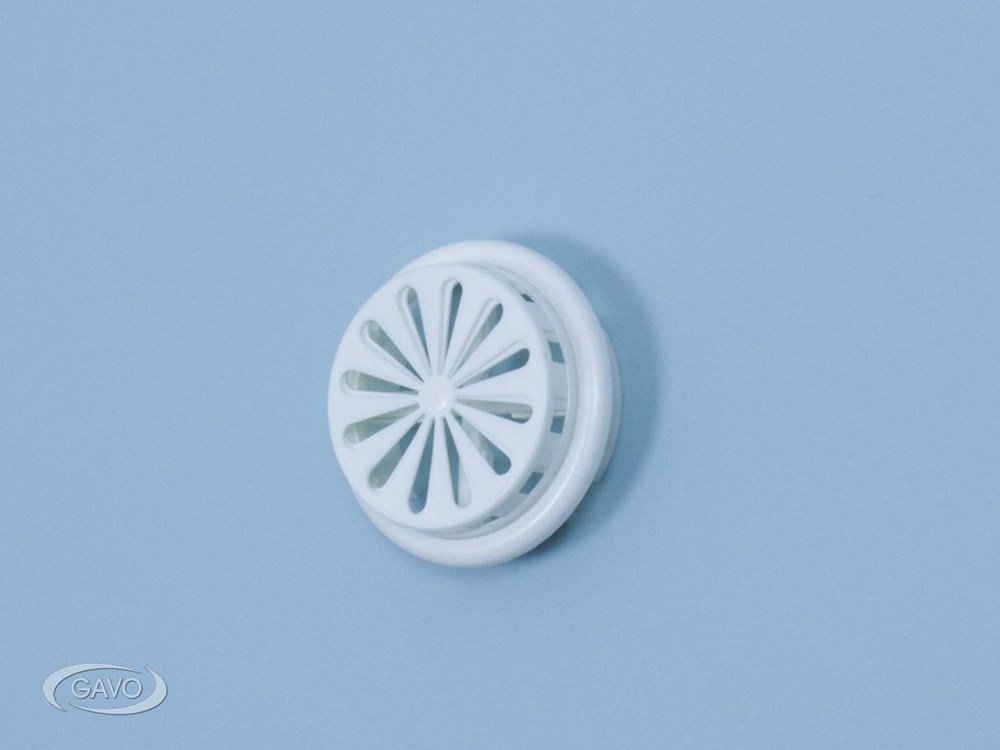 Ventilatierooster voor buis kunststof wit buis 100/150 mm