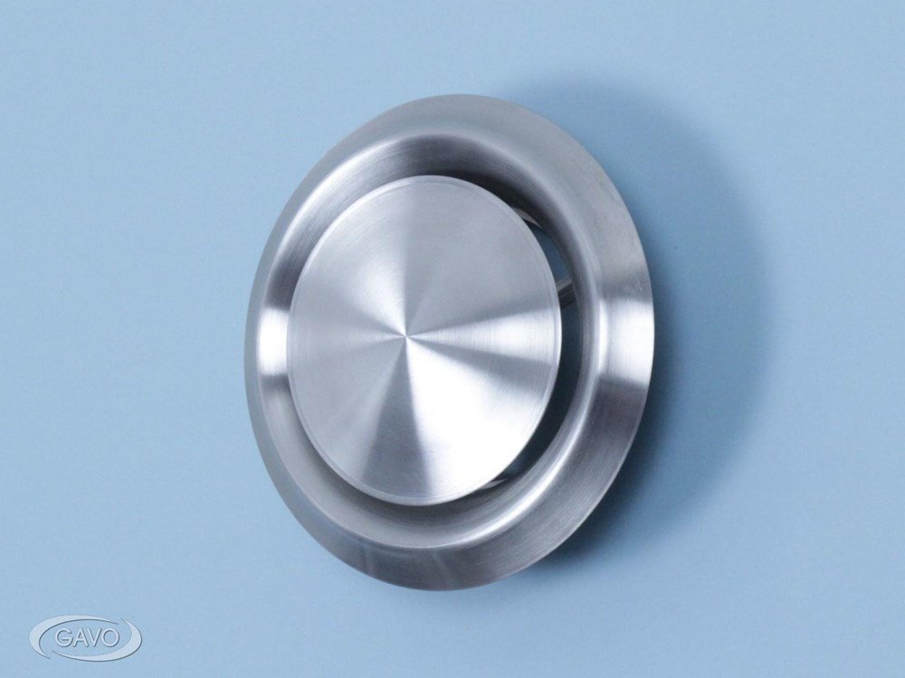 Ventielrooster rond RVS 304 RVS buis 100 mm