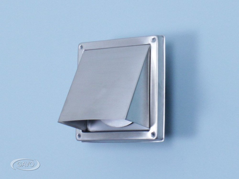 Gevelkap met klep RVS 304 RVS buis 100