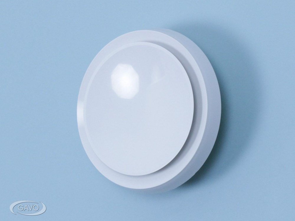 Toevoerventiel rond kunststof wit buis 100 mm