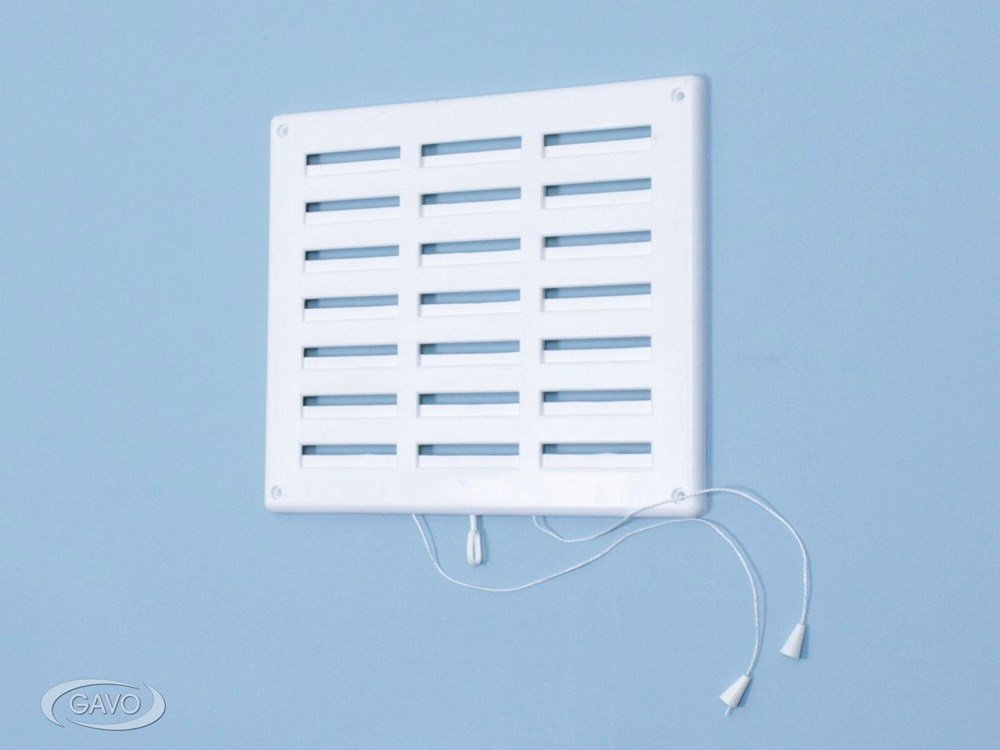 Schuifrooster kunststof wit