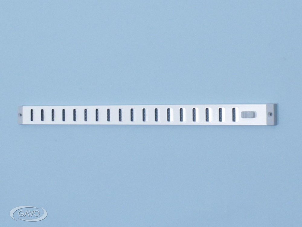 Schuifrooster aluminium 30 mm. hoog bruin RAL 8017