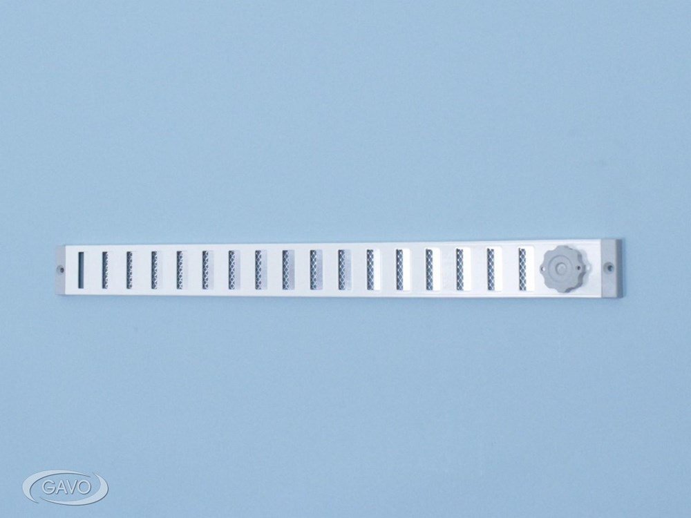 Koordbediening voor schuifroosters ongemonteerd aluminium 90 mm. hoog