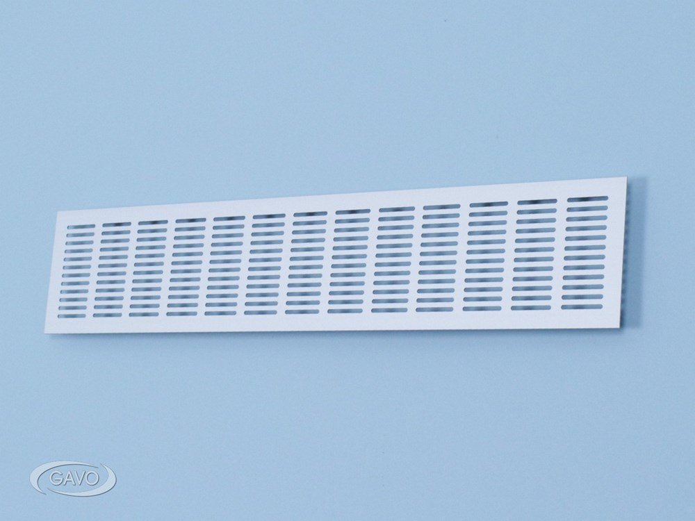 Ventilatiestrip aluminium extrusie 100 mm bruin RAL 8022