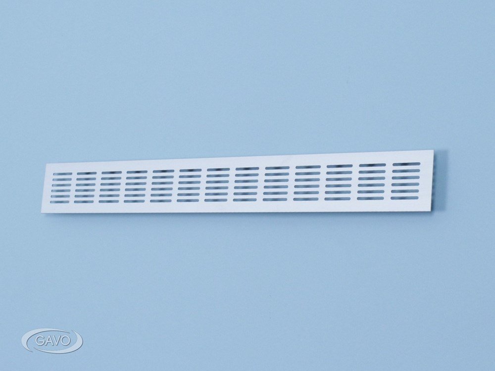 Ventilatiestrip aluminium extrusie 60 mm bruin RAL 8022