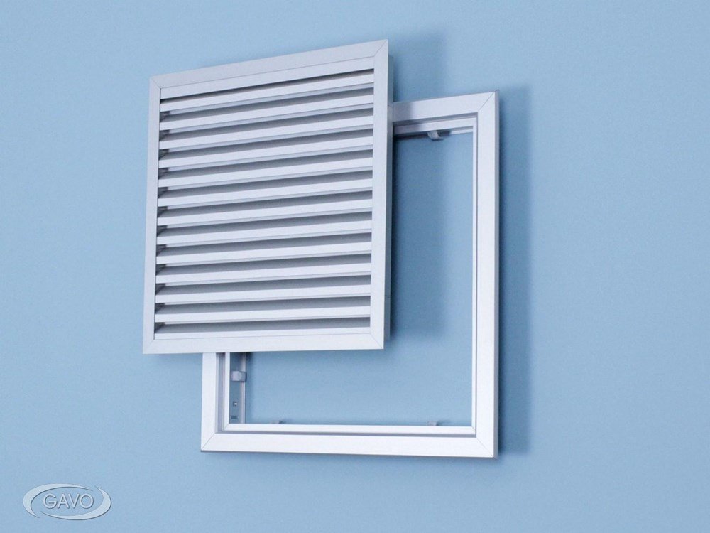 Lamellenrooster aluminium v-lamel uitneembaar geanodiseerd