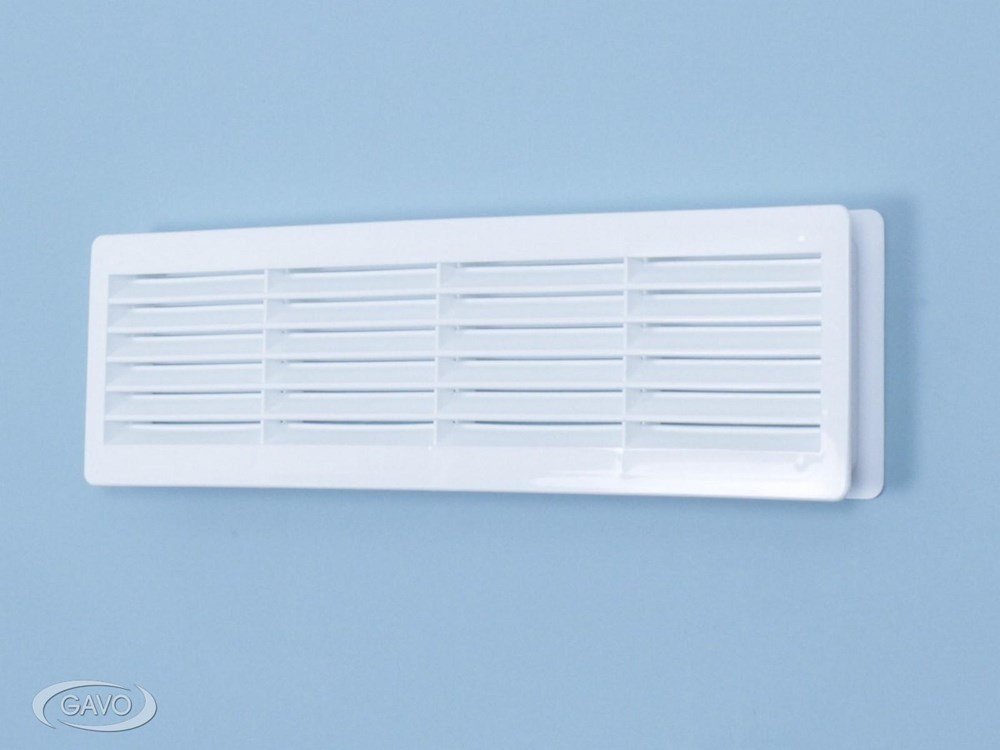 Deurrooster kunststof zwart