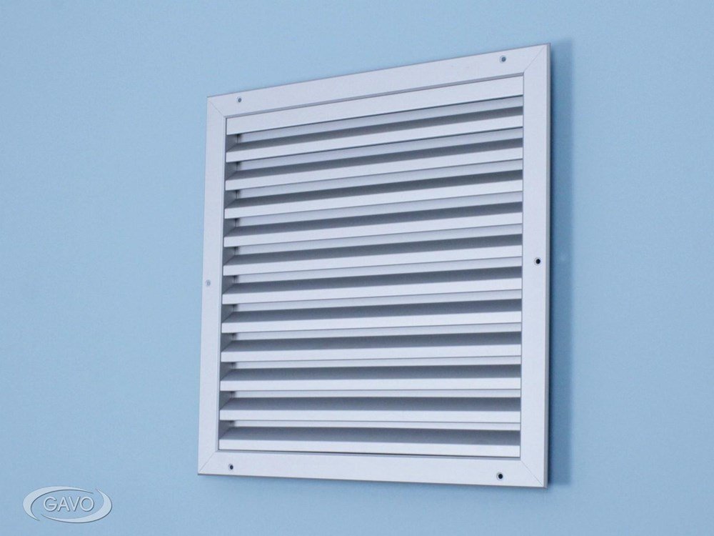 Lamellenrooster aluminium wit