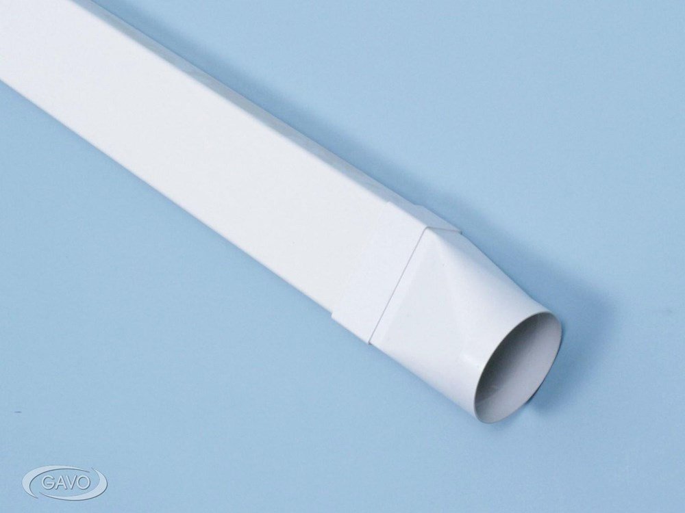 Platte buis kunststof 110x54 mm bevestigingsbeugel (setje a 2 st.)