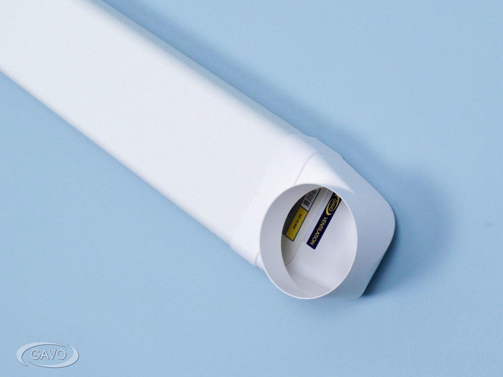 Platte buis kunststof 150x75 mm bevestigingsbeugel (setje a 2 st.)