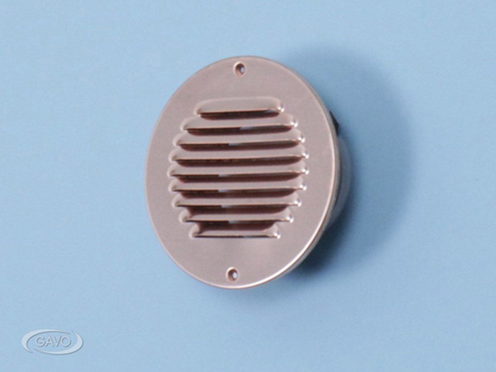 Schoepenrooster rond koper koper buis 125 mm