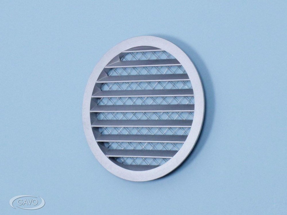 Rooster gegoten aluminium rond naturel