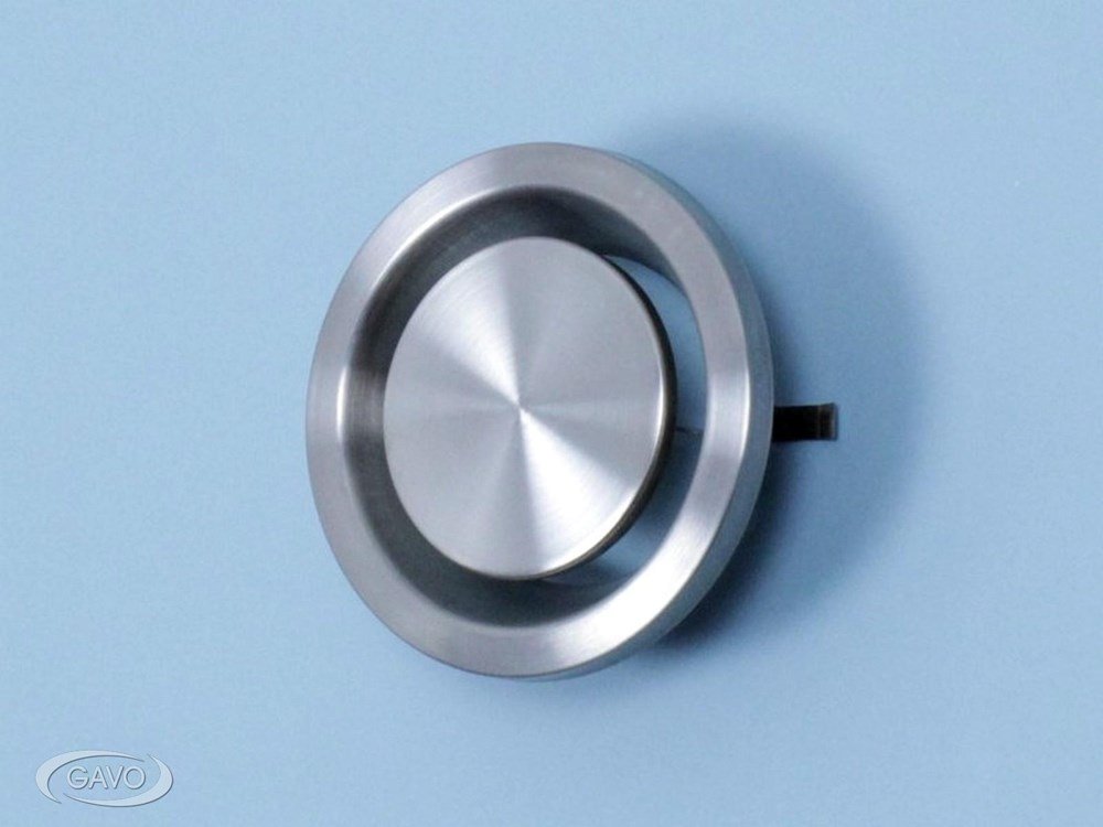 Afzuigventiel rond RVS 304 RVS buis 100 mm