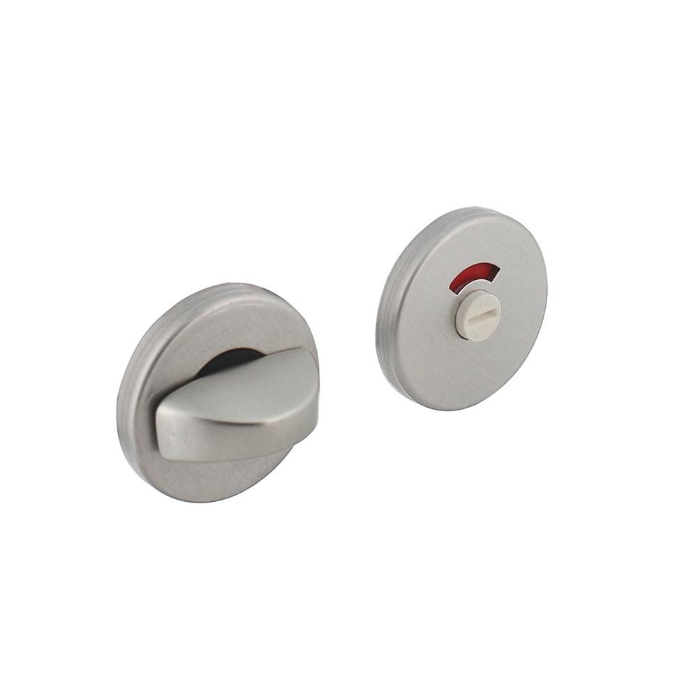 WC-sluiting 8mm rond verdekt aluminium F1 afbeelding