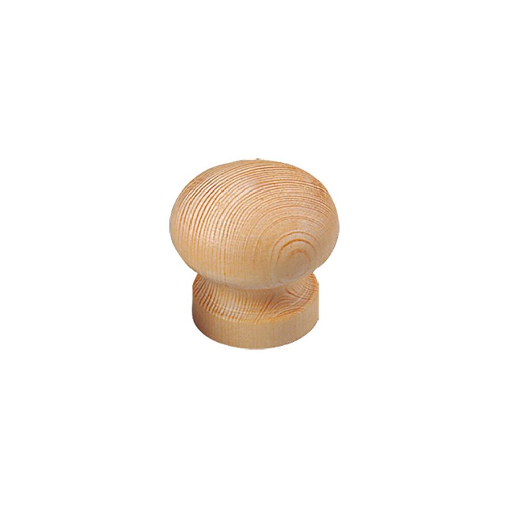 Knop 30mm grenenhout afbeelding