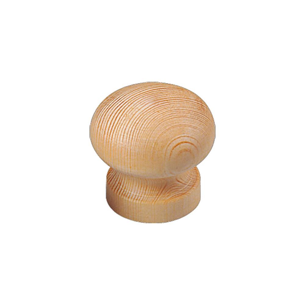 Knop 40mm grenenhout afbeelding