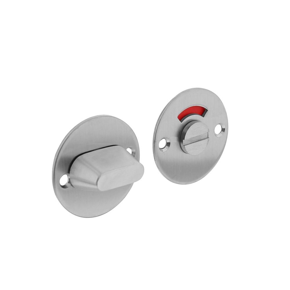 Rozet rond plat 50 mm WC met 8 mm stift rvs g afbeelding