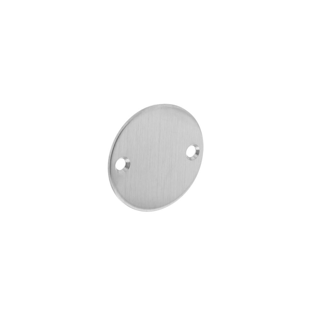 Rozet rond plat 50 mm blind rvs geborst. afbeelding