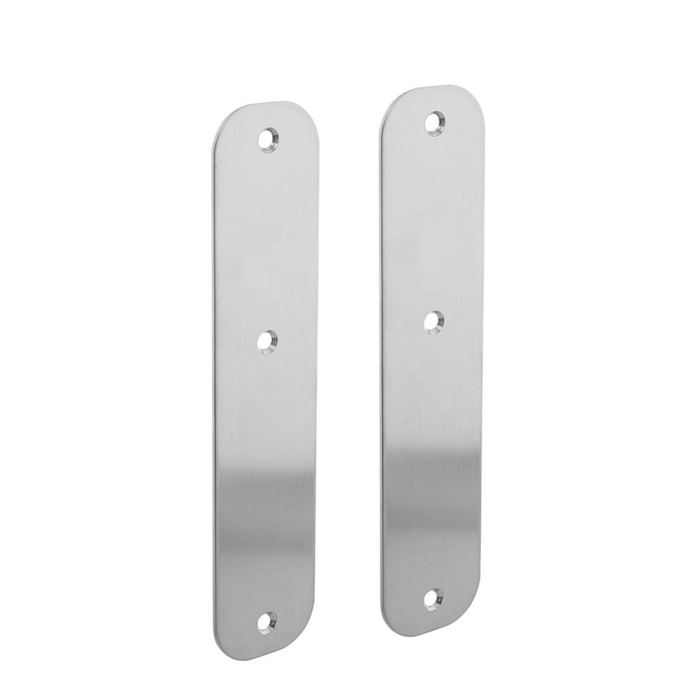 Schild plat 190x42x2mm geheel blind RVS afbeelding