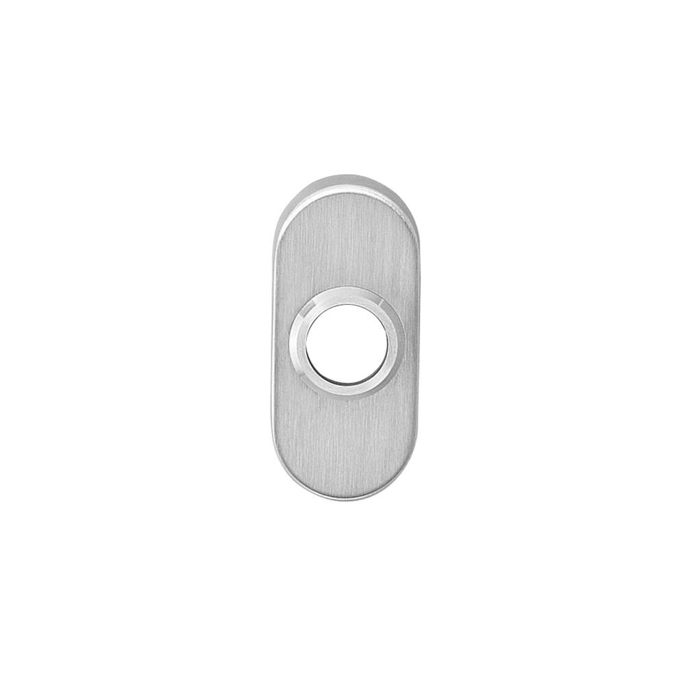 Rozetten staal verdekt ovaal 65x30x10mm rvs afbeelding