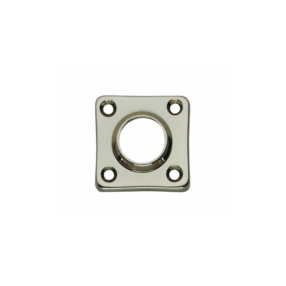 Rozetten vierkant 38x38x5mm messing vernikkeld afbeelding